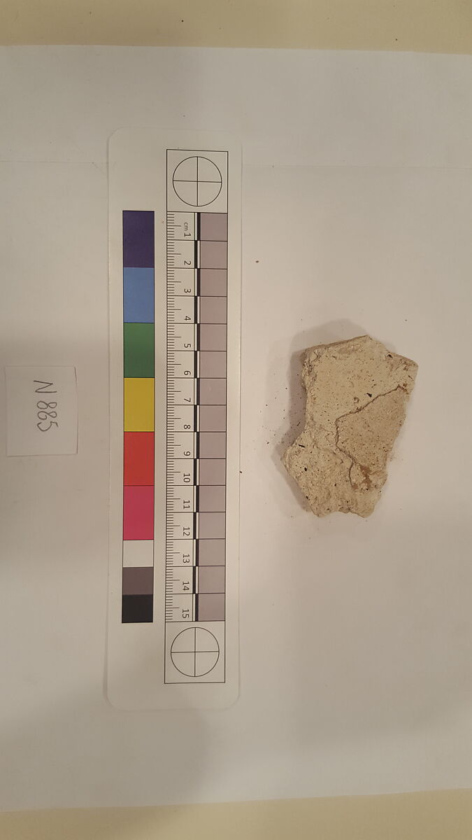 Stucco Fragment, Stucco; carved