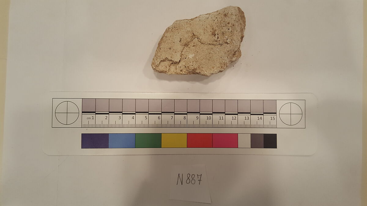 Stucco Fragment, Stucco; carved