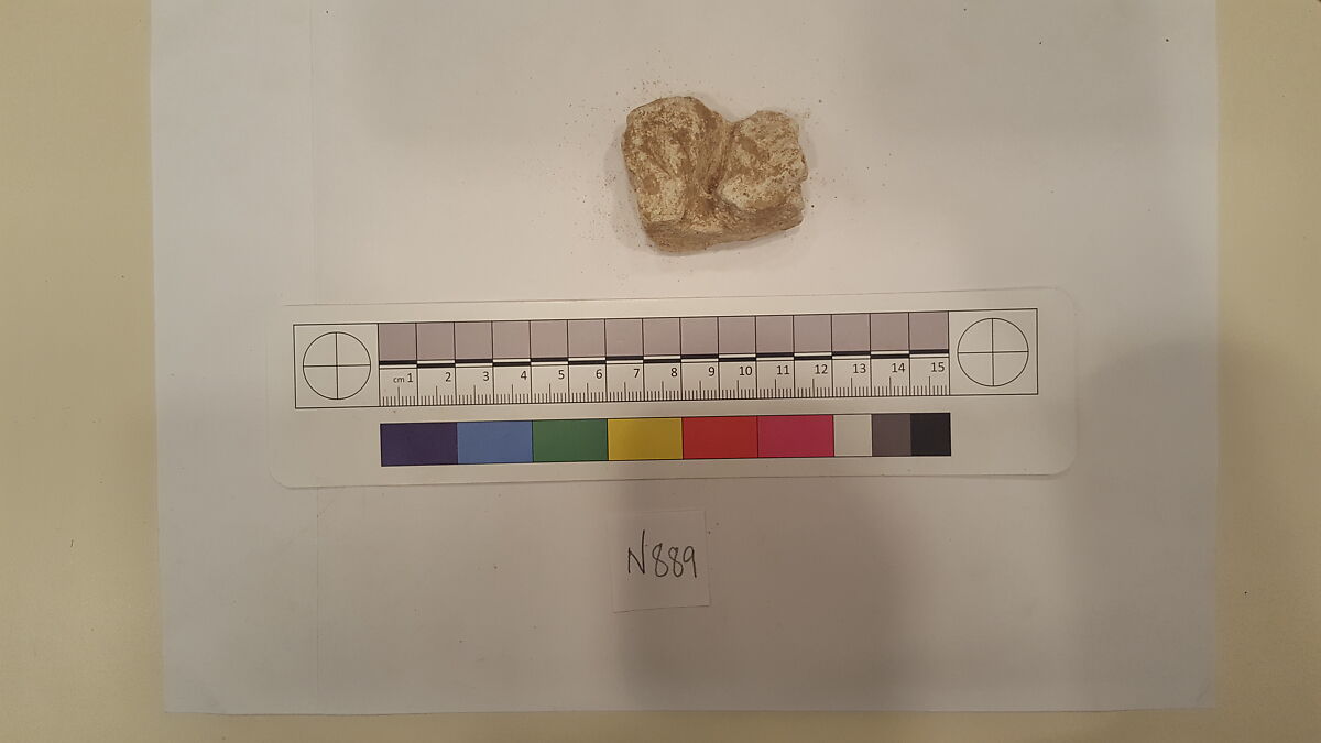 Stucco Fragment, Stucco; carved 