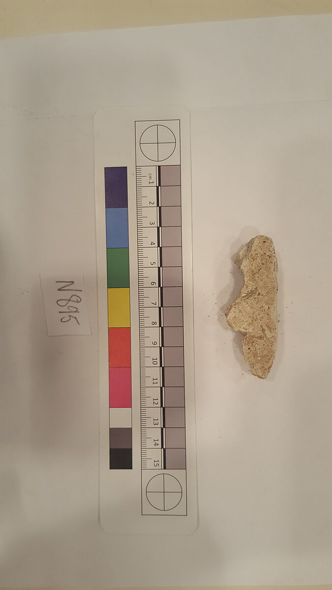 Stucco Fragment, Stucco; carved