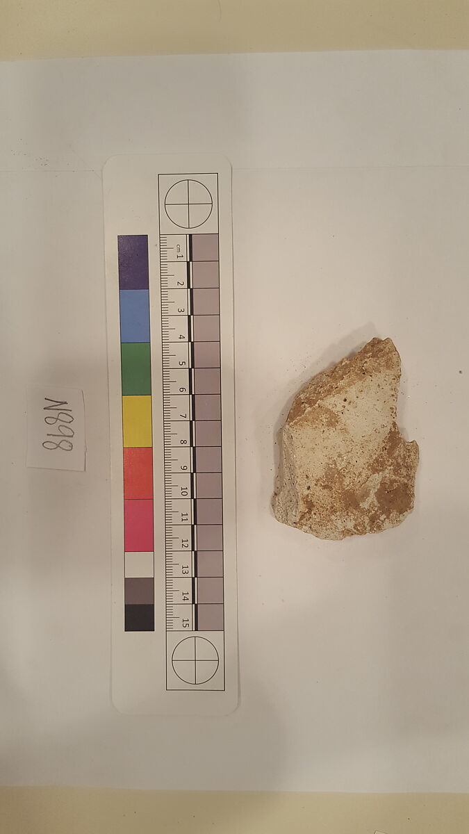 Stucco Fragment, Stucco; carved