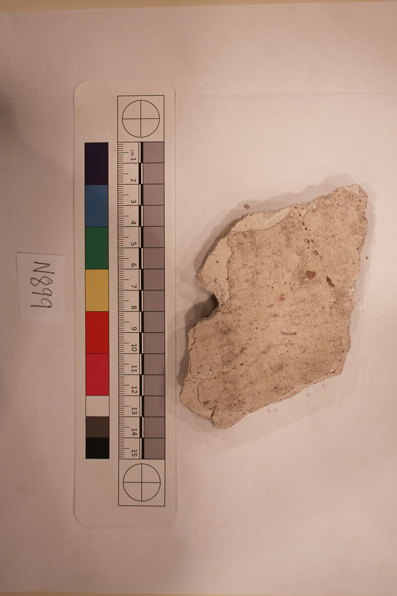 Stucco Fragment, Stucco; carved
