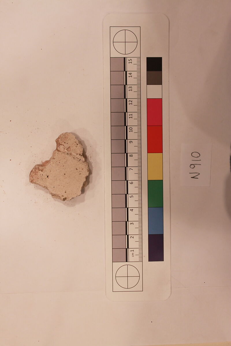 Stucco Fragment, Stucco; carved