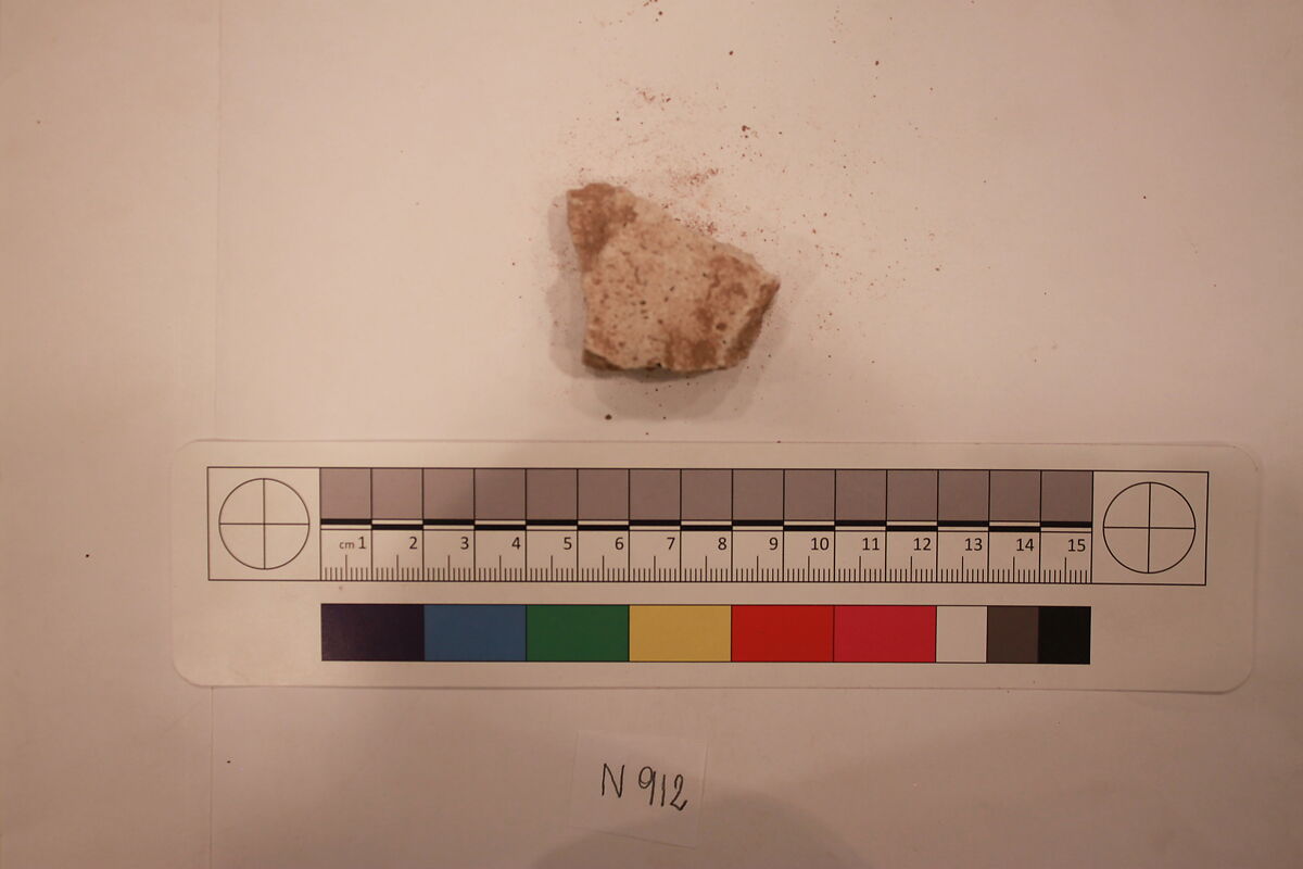 Stucco Fragment, Stucco; carved, painted