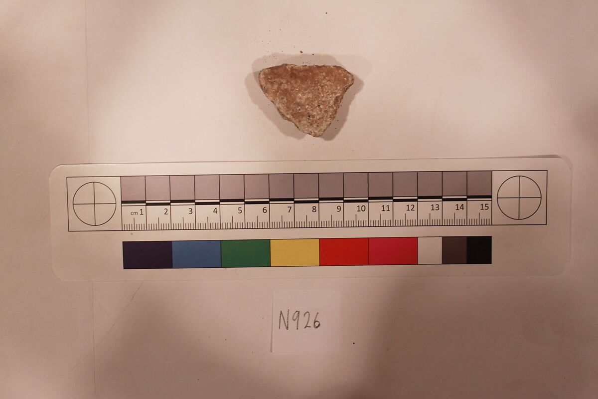 Stucco Fragment, Stucco; carved 