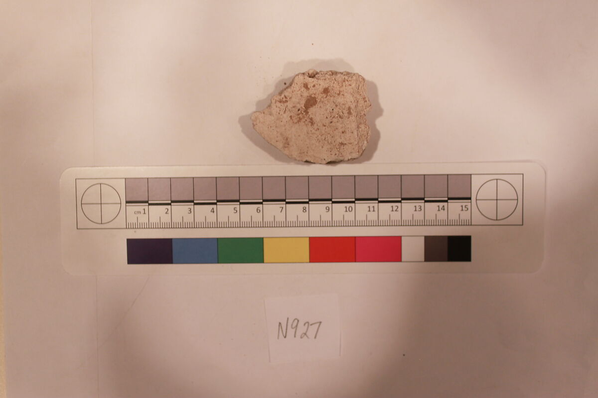 Stucco Fragment, Stucco; carved