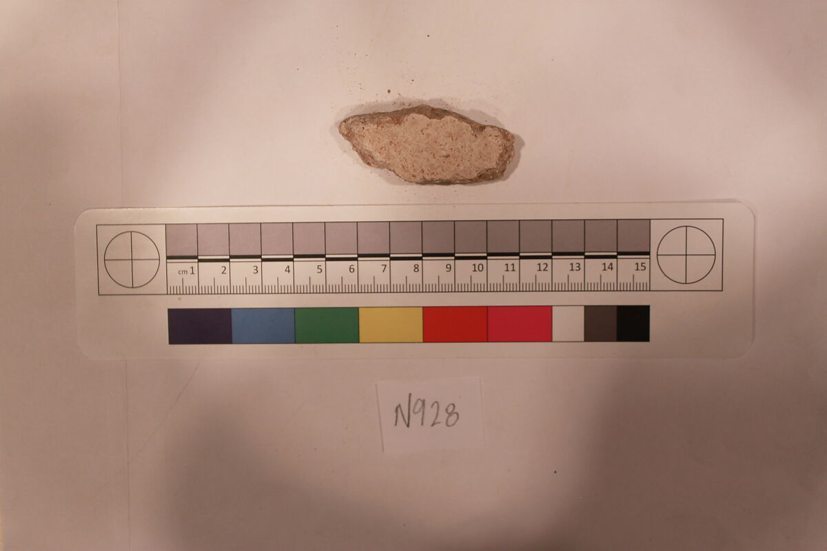Stucco Fragment, Stucco; carved