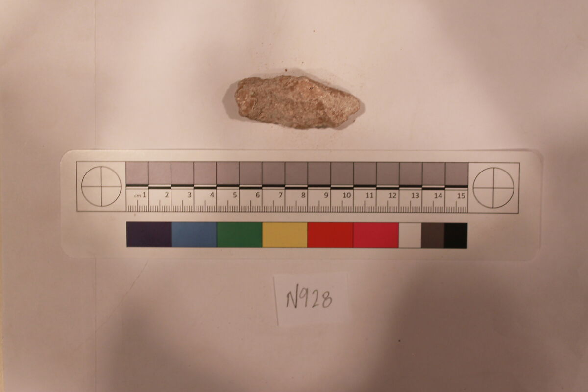 Stucco Fragment, Stucco; carved 