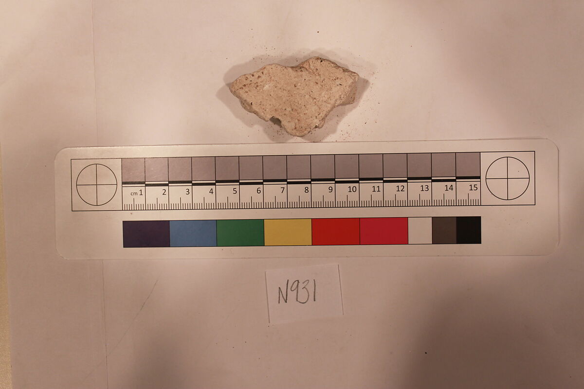 Stucco Fragment, Stucco; carved