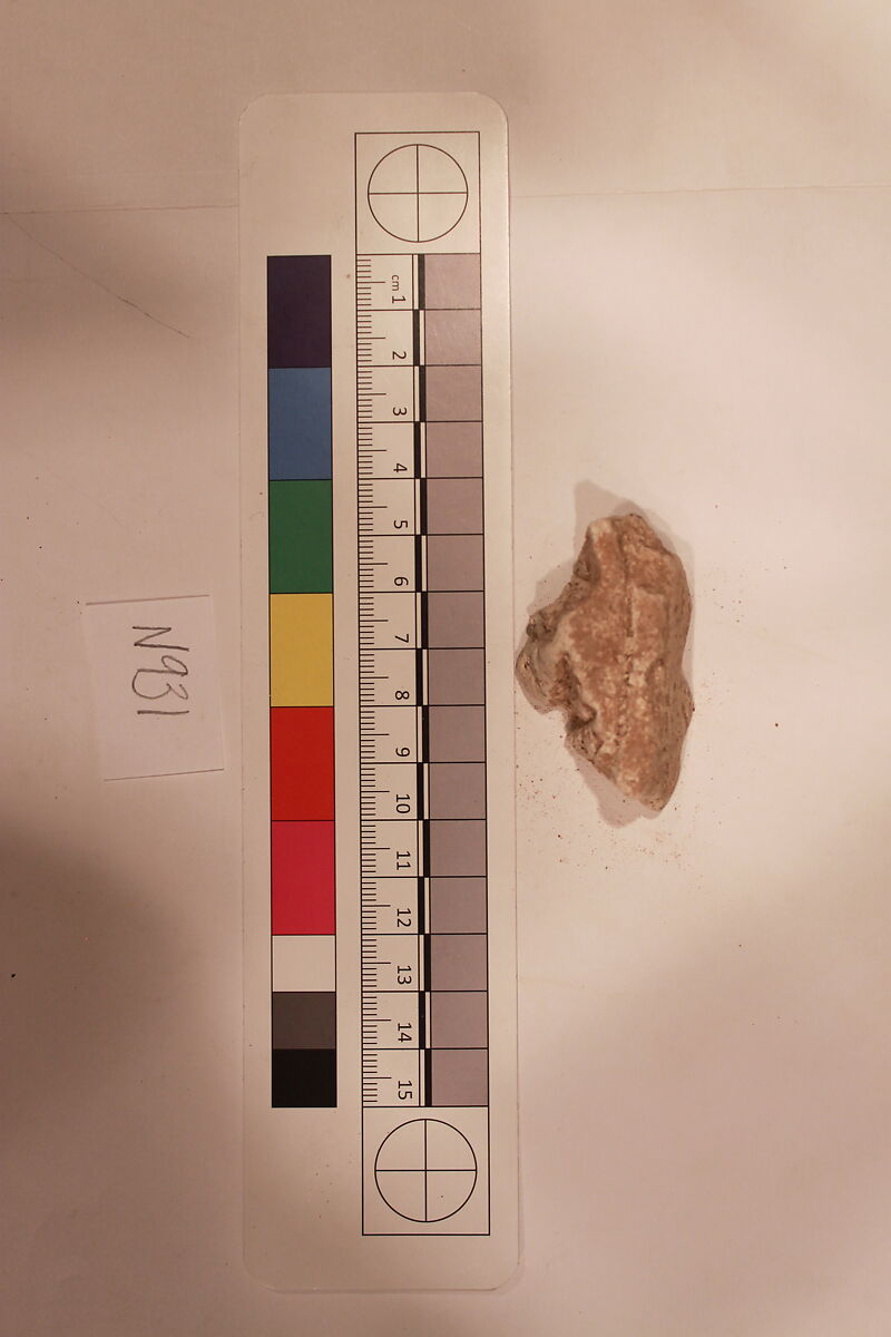 Stucco Fragment, Stucco; carved 