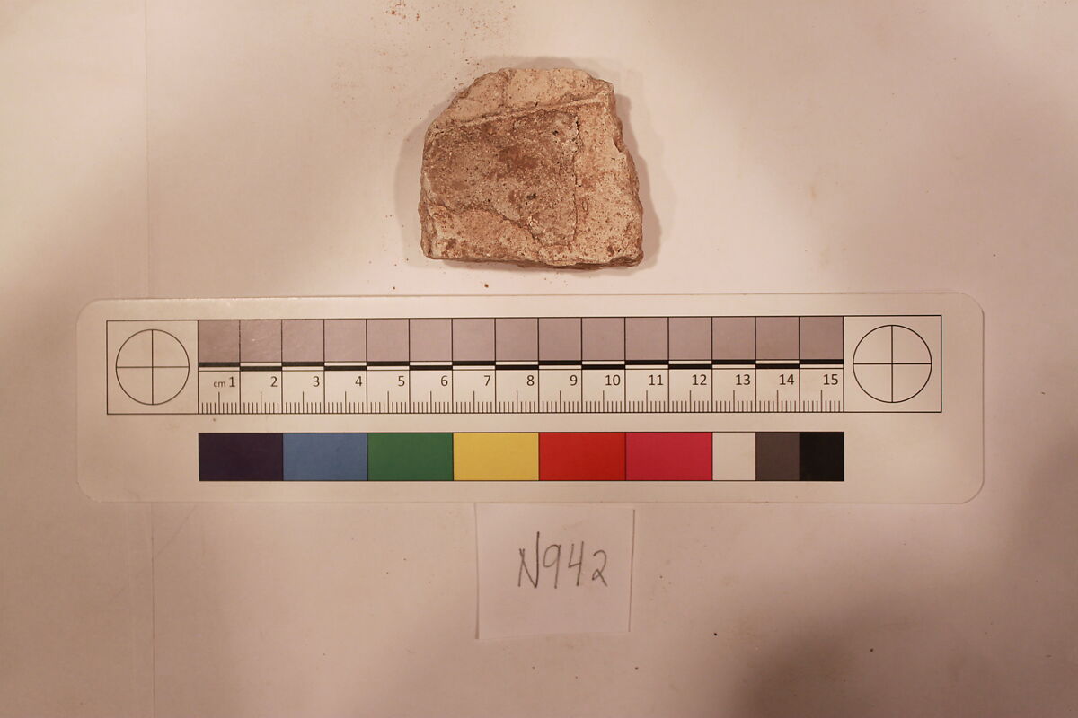 Stucco Fragment, Stucco; carved