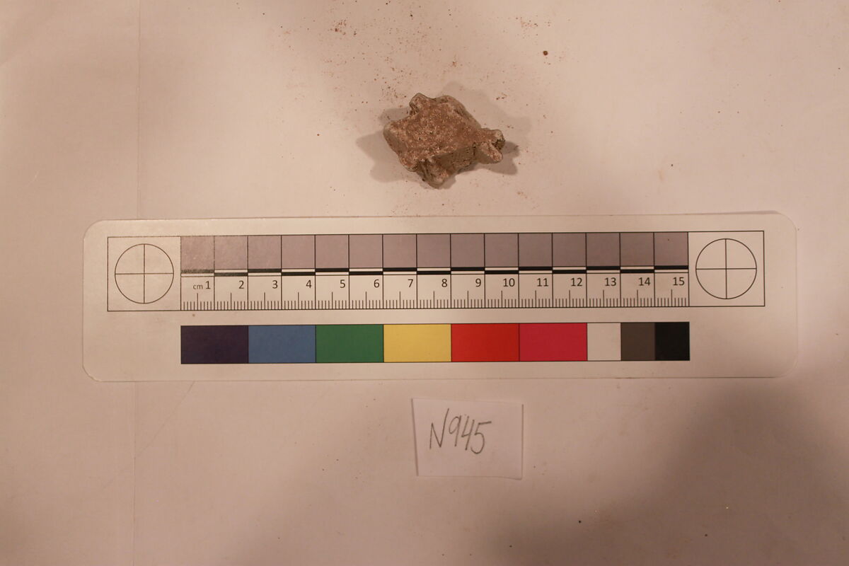 Stucco Fragment, Stucco; carved 