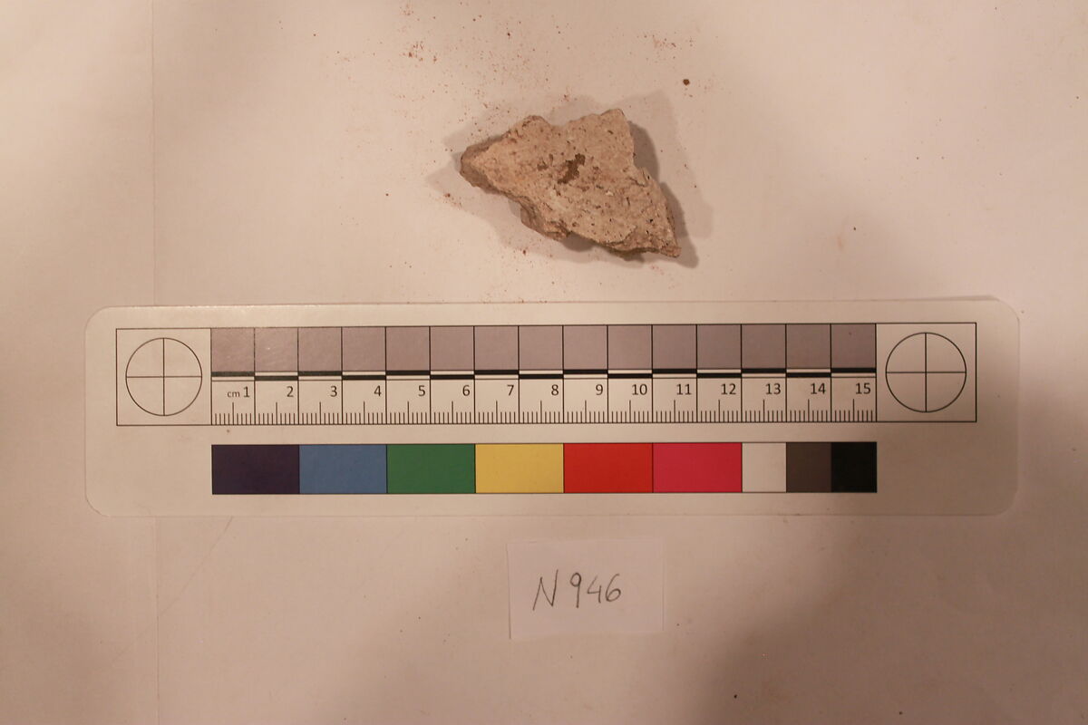 Stucco Fragment, Stucco; carved