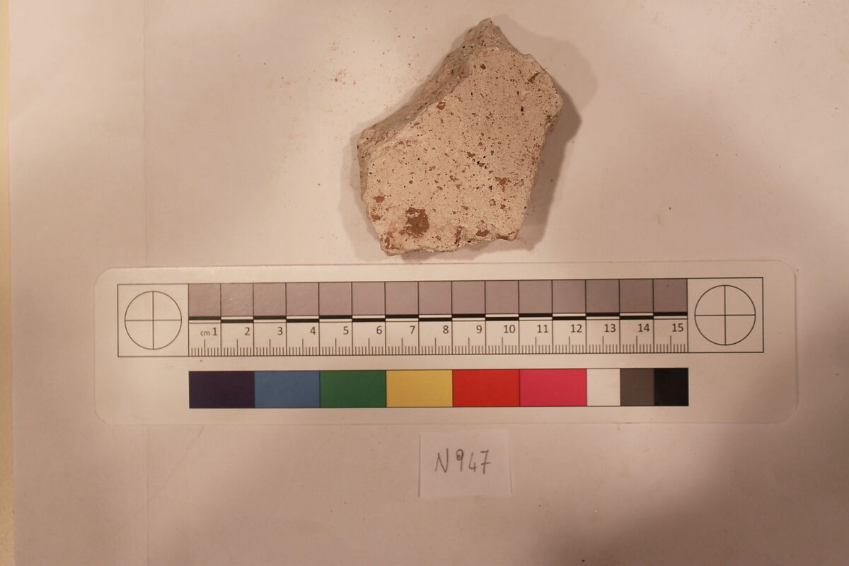 Stucco Fragment, Stucco; carved