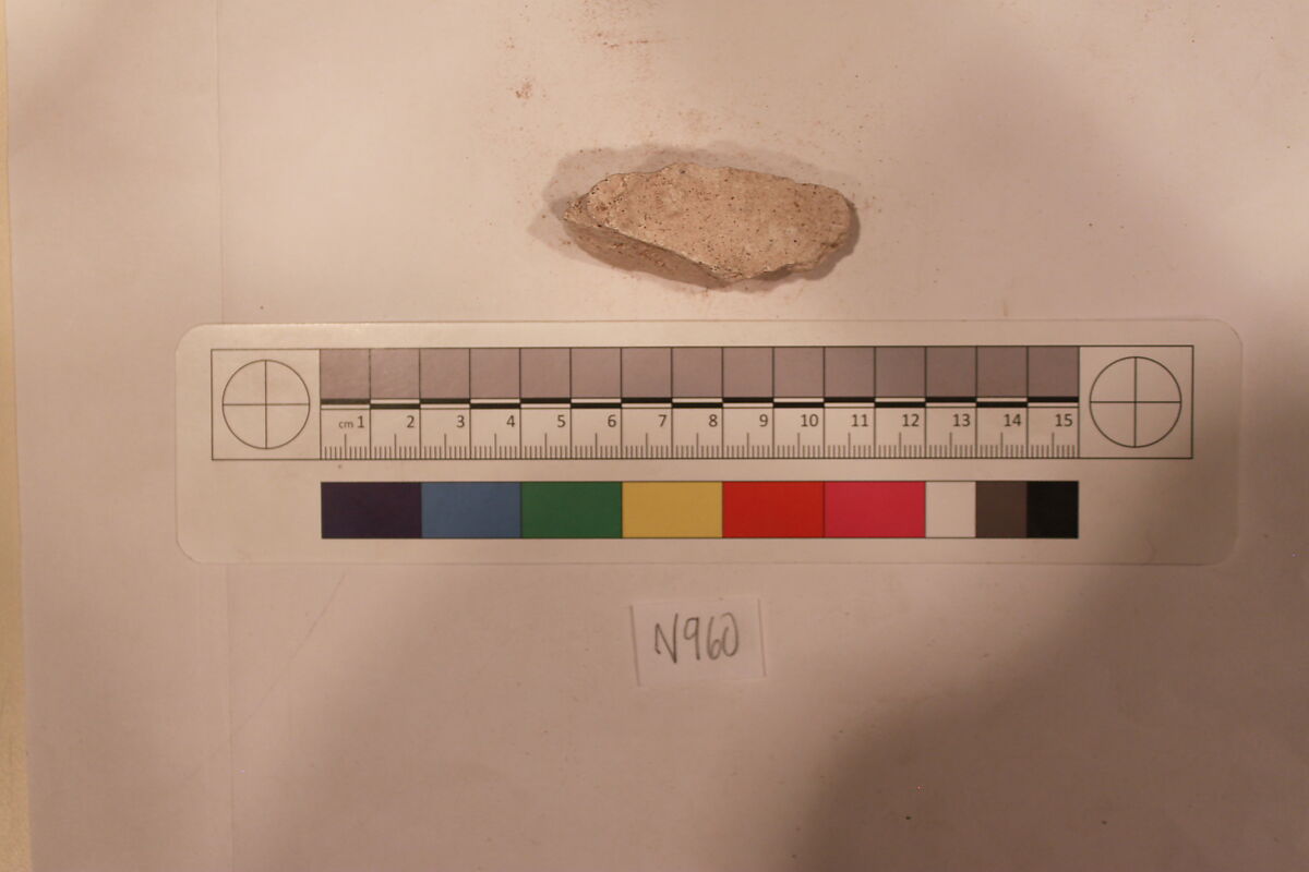 Stucco Fragment, Stucco; carved 