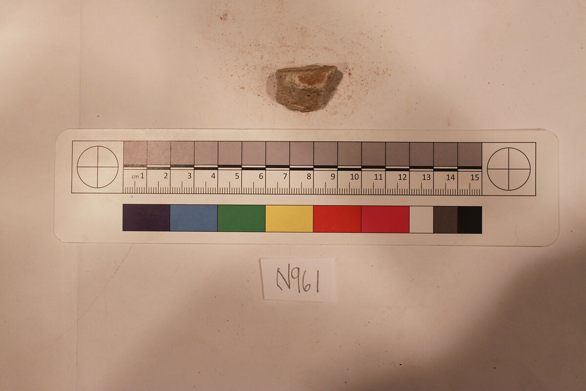 Stucco Fragment, Stucco; carved 
