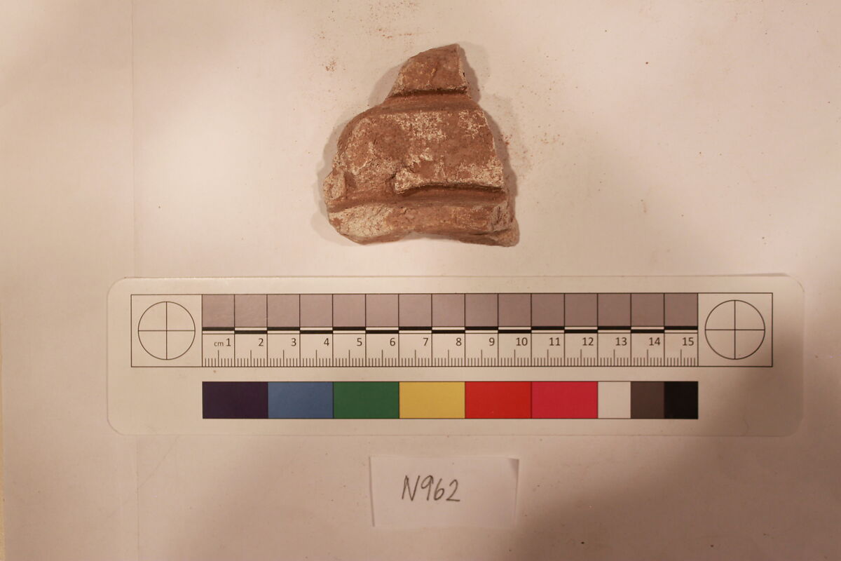 Stucco Fragment, Stucco; carved, painted (?) 