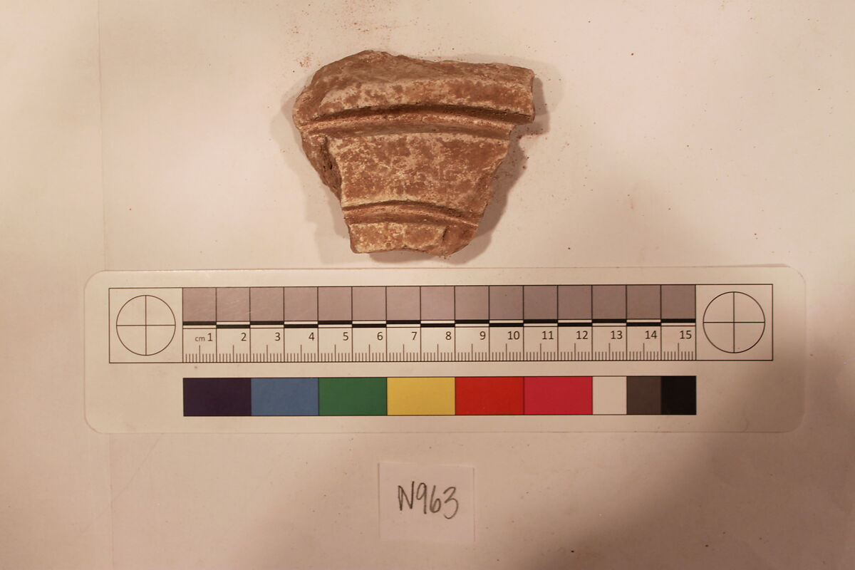 Stucco Fragment, Stucco; carved, painted (?) 