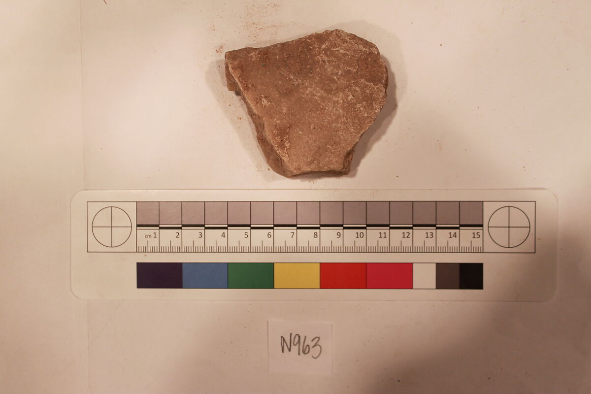 Stucco Fragment, Stucco; carved, painted (?)