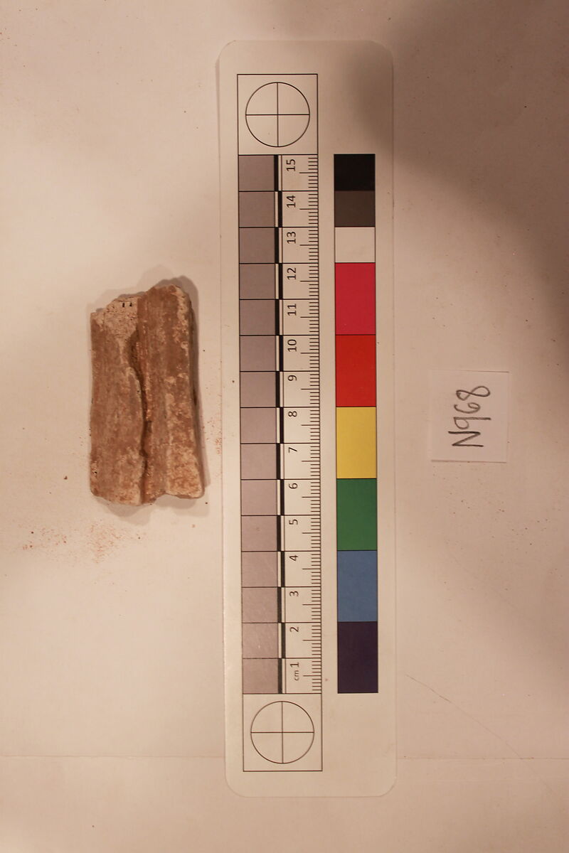 Stucco Fragment, Stucco; carved 