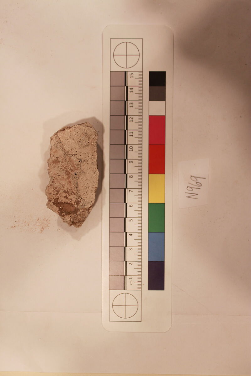 Stucco Fragment, Stucco; carved