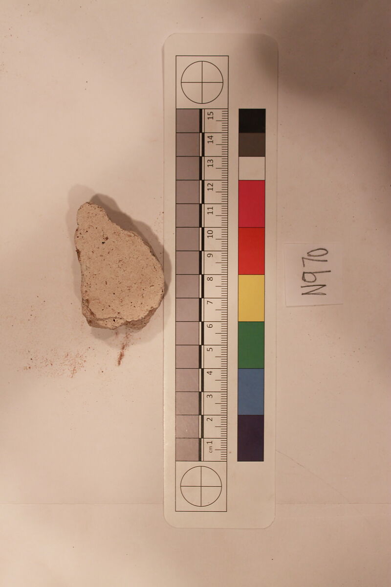 Stucco Fragment, Stucco; carved