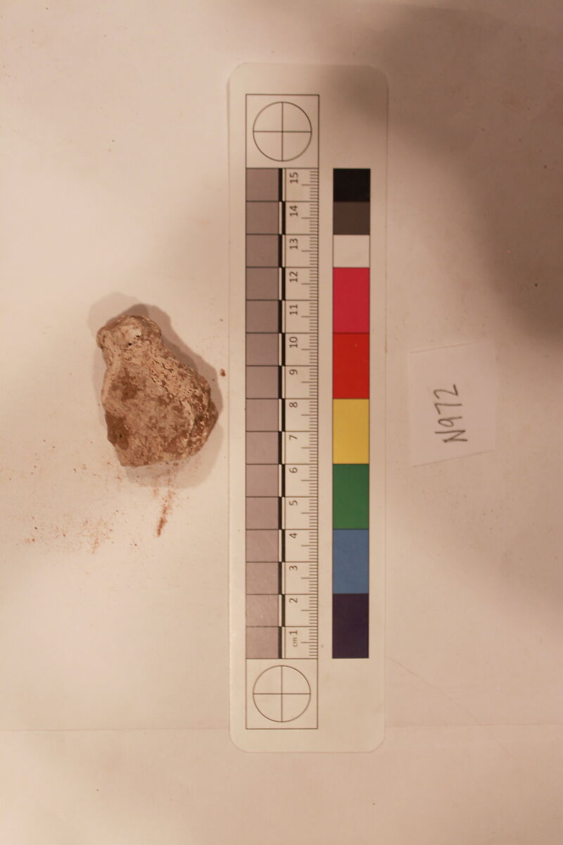Stucco Fragment, Stucco; carved
