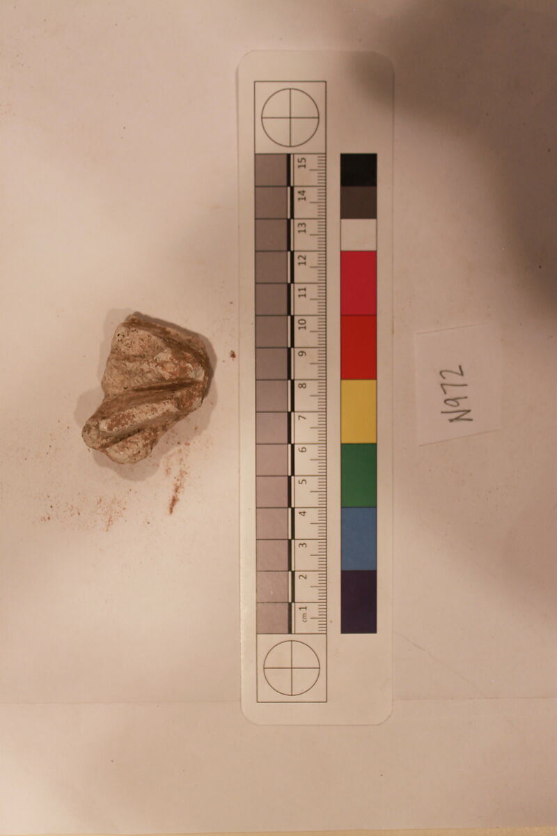 Stucco Fragment, Stucco; carved