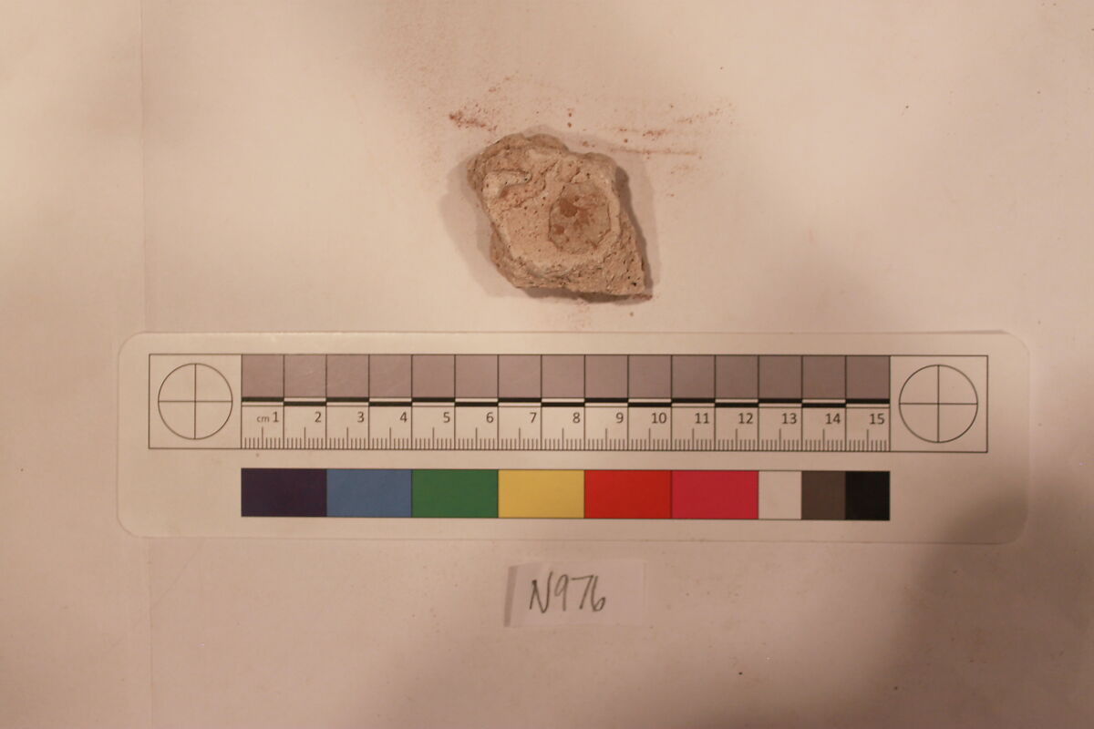 Stucco Fragment, Stucco; carved