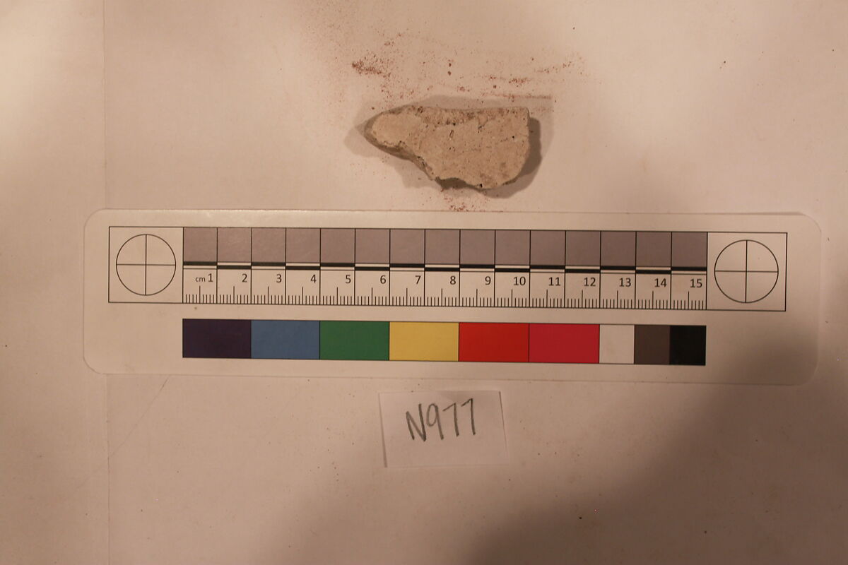 Stucco Fragment, Stucco; carved, painted (?)