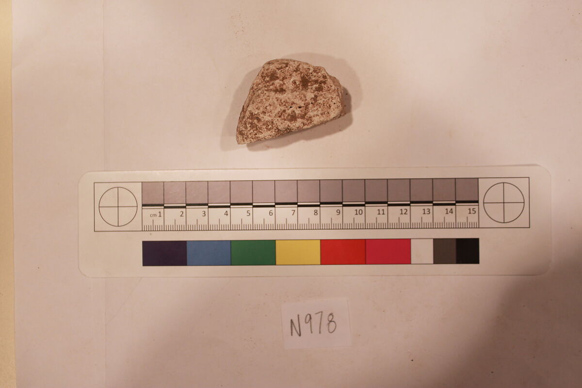 Stucco Fragment, Stucco; carved