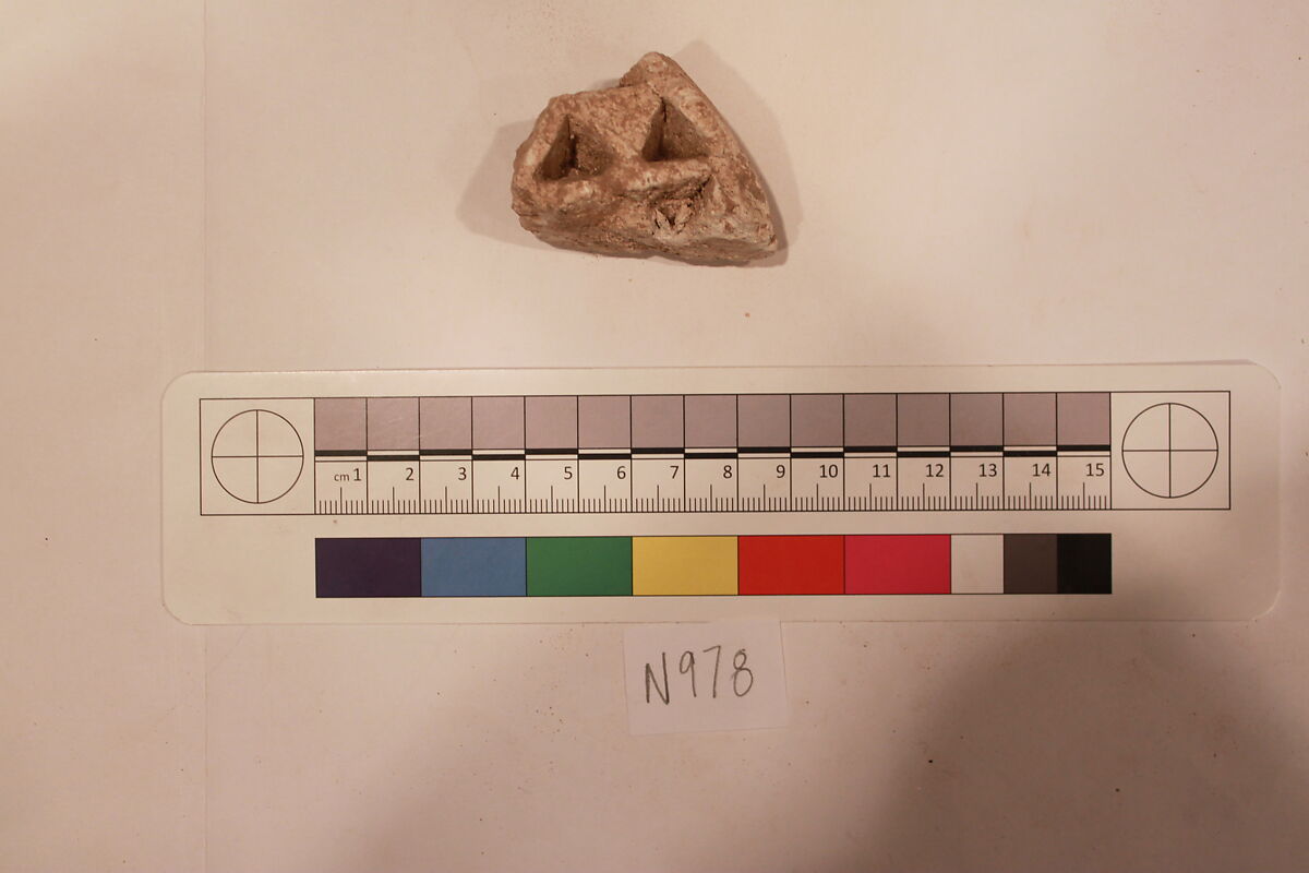 Stucco Fragment, Stucco; carved 
