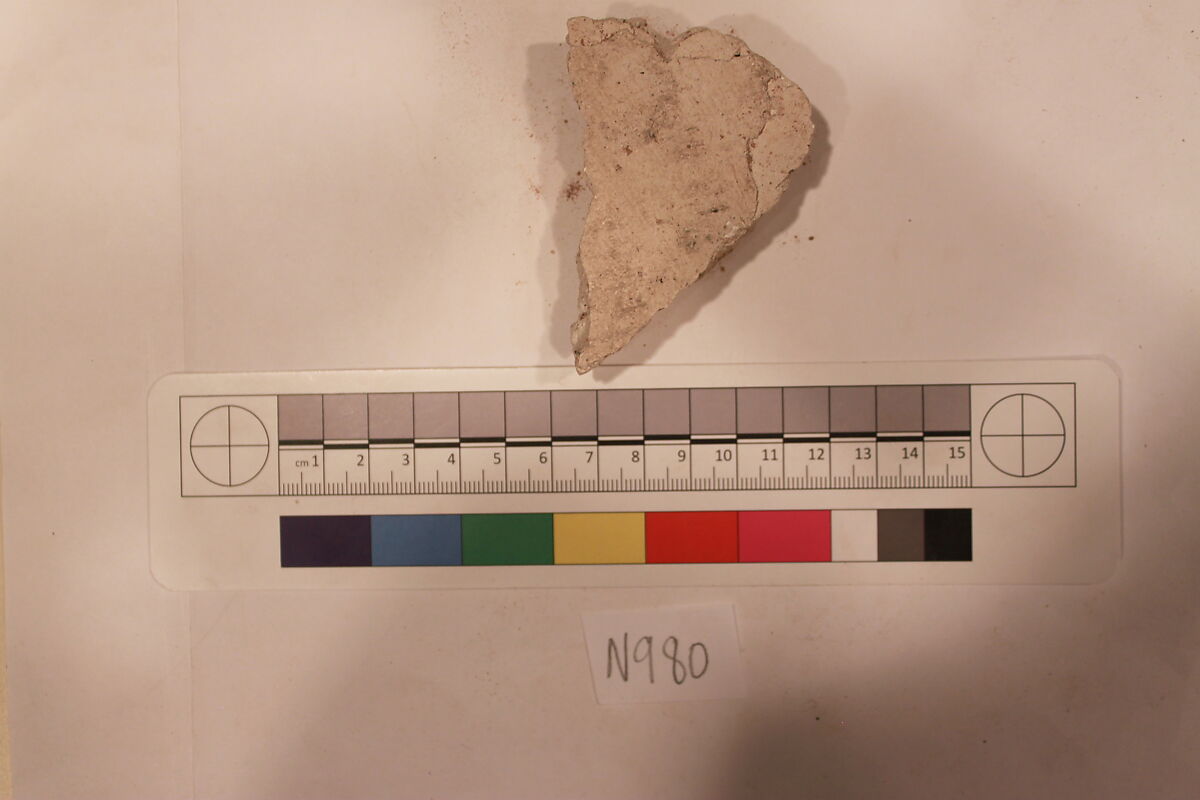 Stucco Fragment, Stucco; carved
