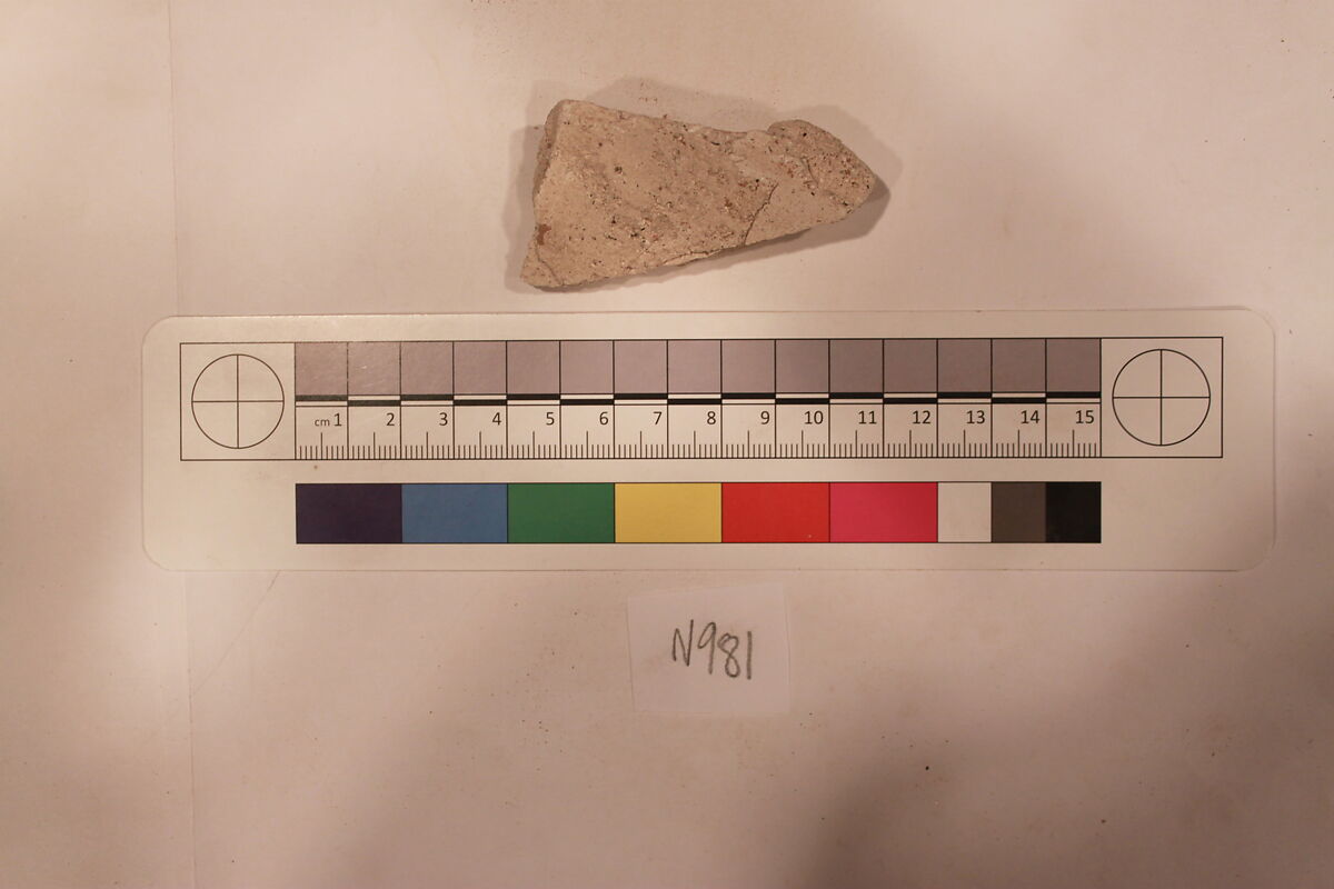 Stucco Fragment, Stucco; carved