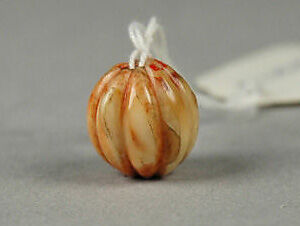 Ojime in the Shape of a Melon, Stone, Japan