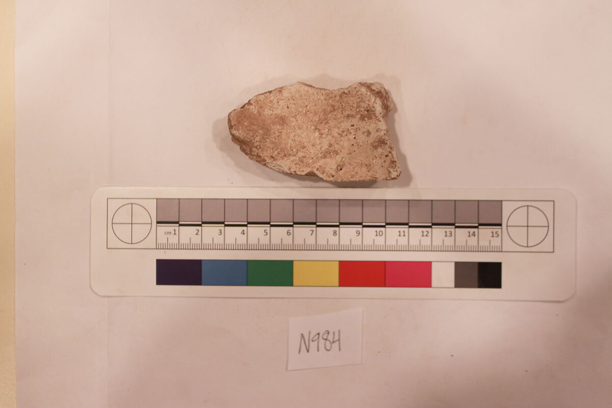 Stucco Fragment, Stucco; carved