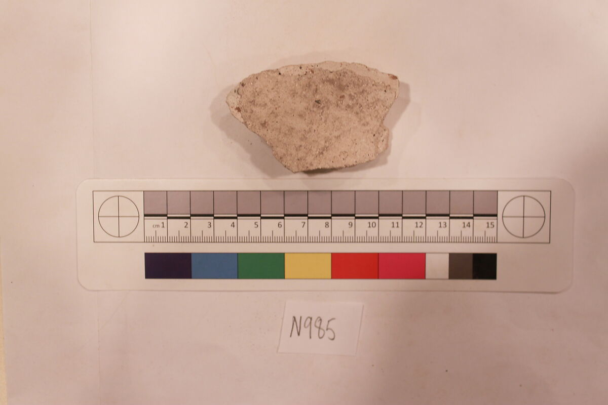 Stucco Fragment, Stucco; carved