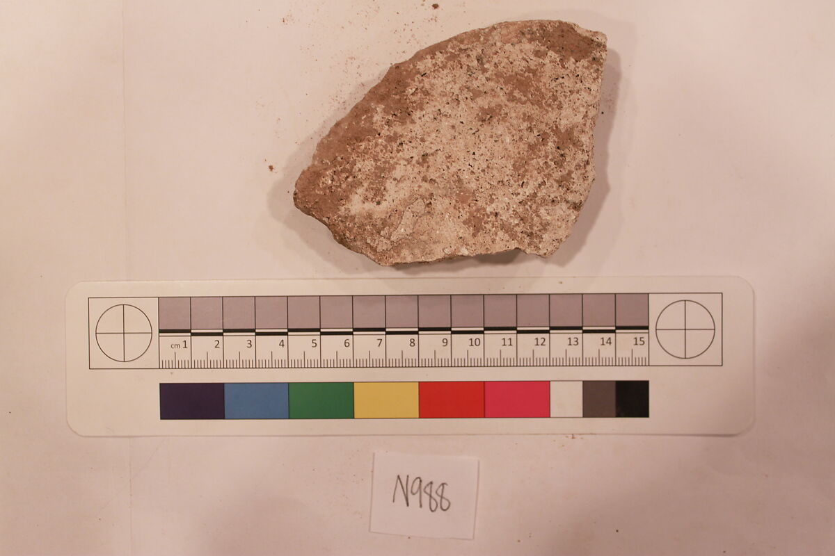 Stucco Fragment, Stucco; carved