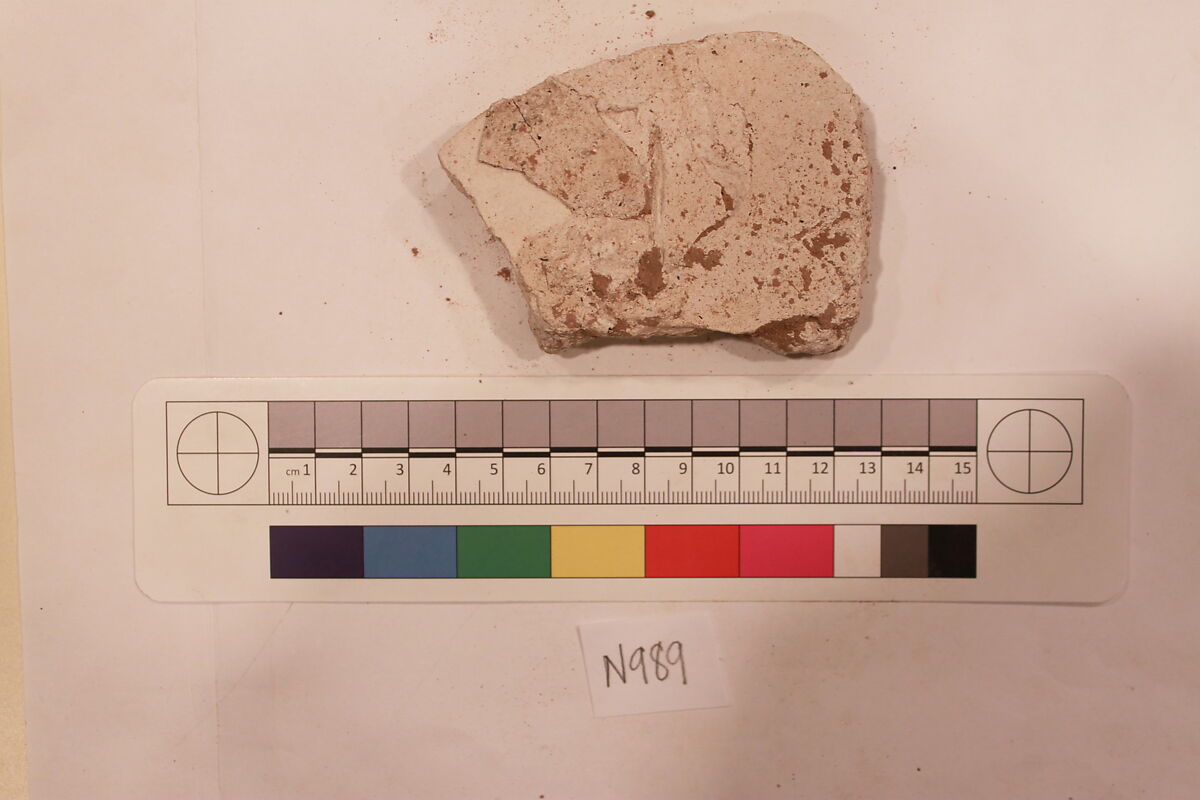 Stucco Fragment, Stucco; carved
