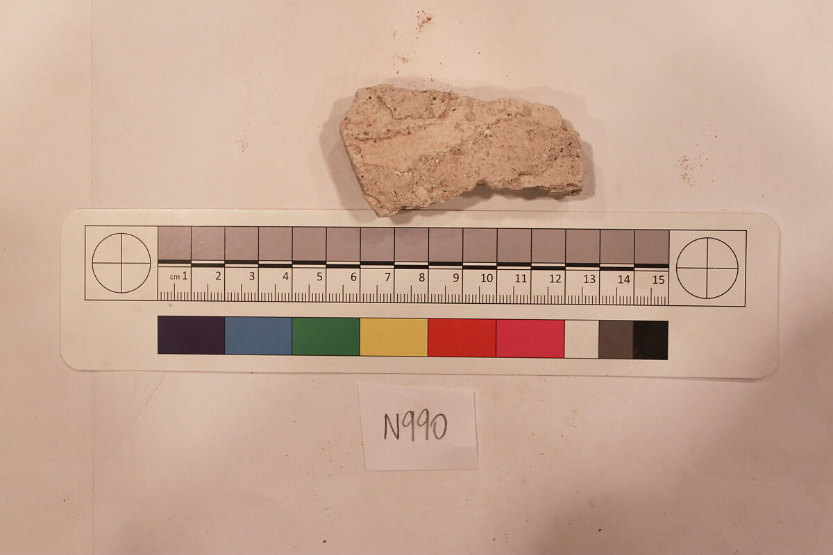Stucco Fragment, Stucco; carved