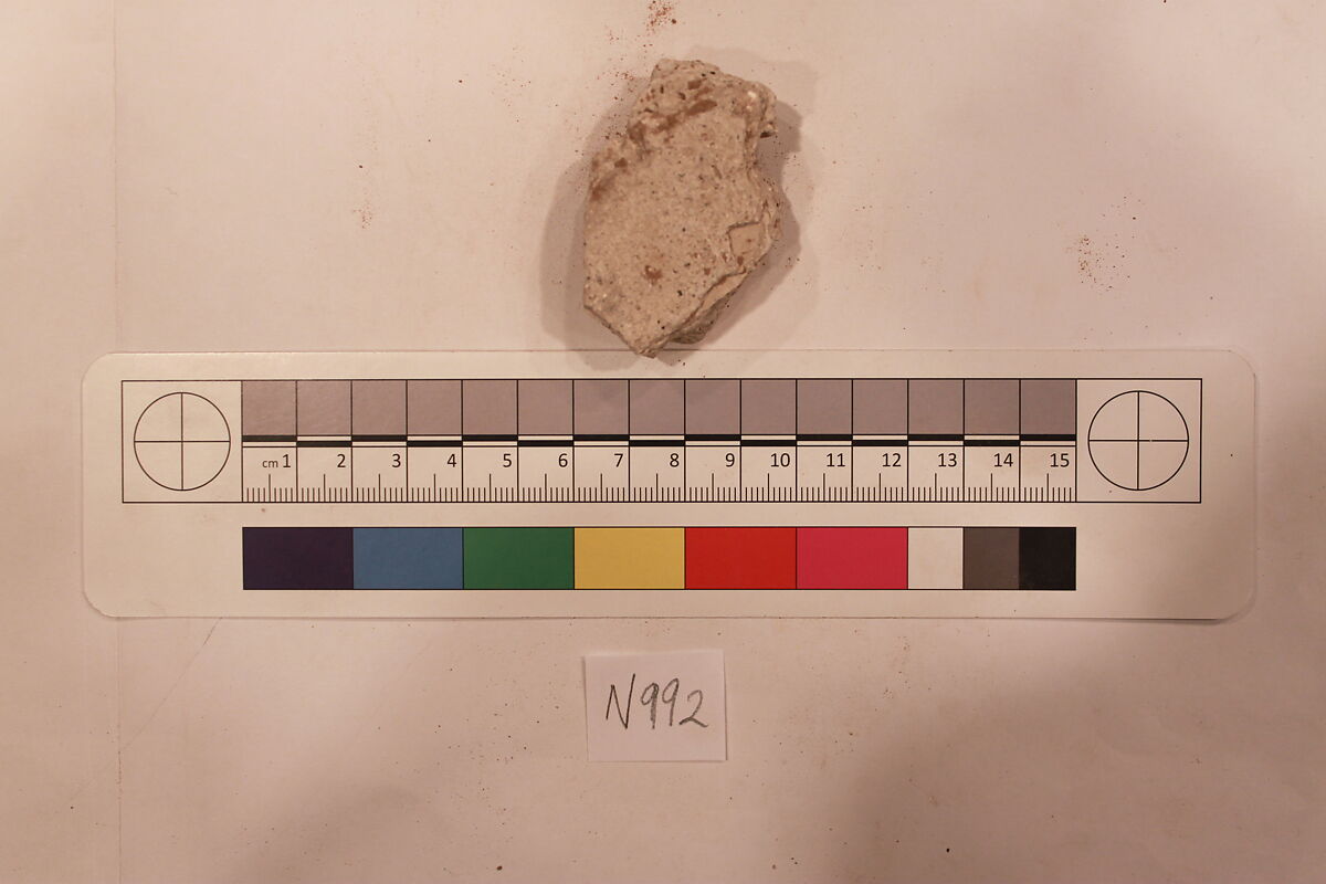 Stucco Fragment, Stucco; carved