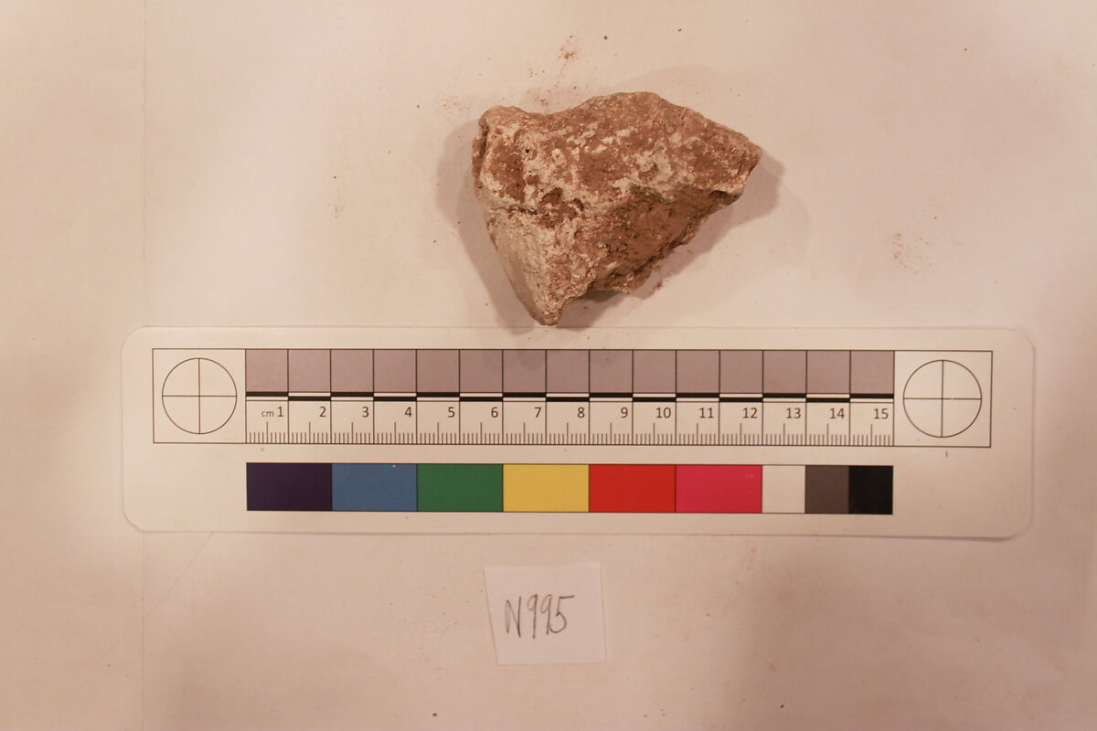 Stucco Fragment, Stucco; carved