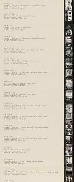 Sol Goldman and Alex DiLorenzo Manhattan Real Estate Holdings, A Real-Time Social System, as of May 1, 1971, Hans Haacke (American and German, born Cologne, 1936), Gelatin silver prints, typescript, and offset lithograph