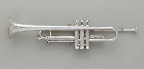 Trumpet in B-flat, Conn Musical Instrument Co. (American), Brass, silver plate, mother-of-pearl, American