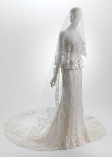 Wedding Ensemble, House of Givenchy (French, founded 1952), (a) silk, synthetic, cotton, metal; (b) synthetic, cotton, metal; (c) silk, cotton, synthetic; (d) silk, metal; (e) metal, silk; (f) silk, French 