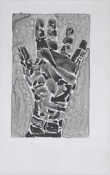 Untitled (Hand), Democracy Soup, Guy Ben-Ari (Israeli, born Tel Aviv, 1984), Ink on vellum 