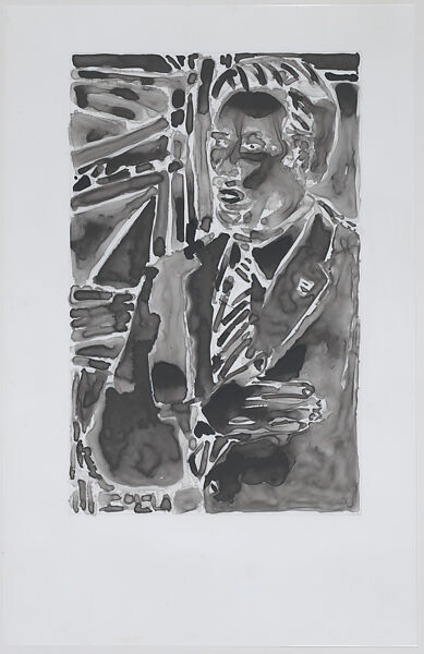 Untitled (Candidate), Democracy Soup, Guy Ben-Ari (Israeli, born Tel Aviv, 1984), Ink on vellum 