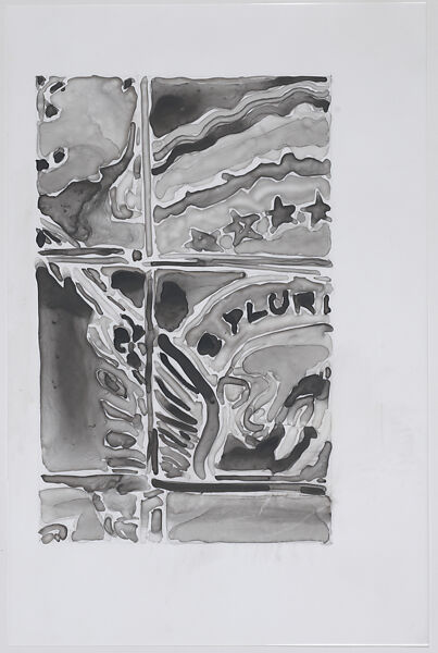 Untitled (Background), Democracy Soup, Guy Ben-Ari (Israeli, born Tel Aviv, 1984), Ink on vellum 