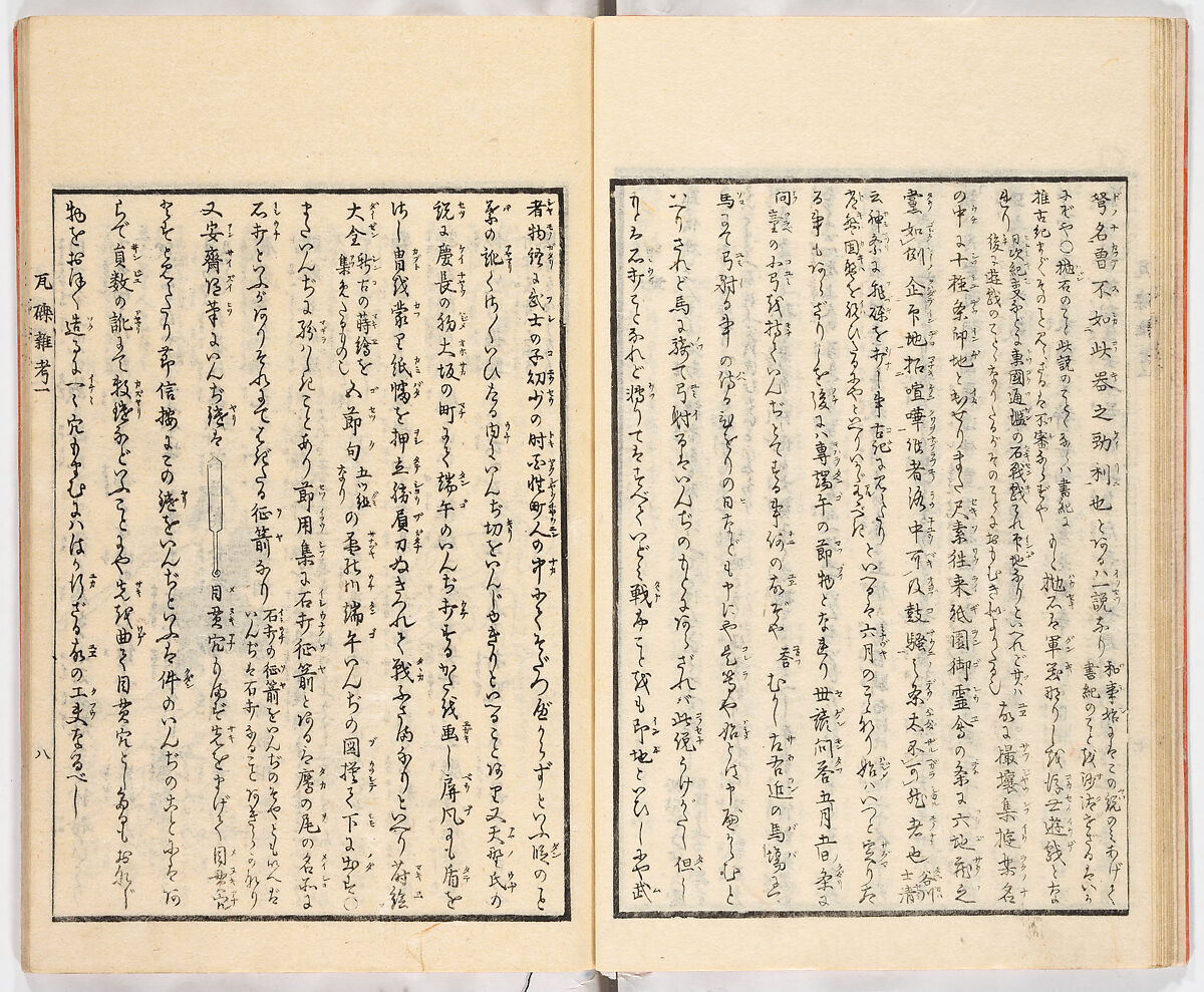 Gareki zakko, Vol. 1 (notes on miscellaneous rubble), Woodblock-printed book, Japan