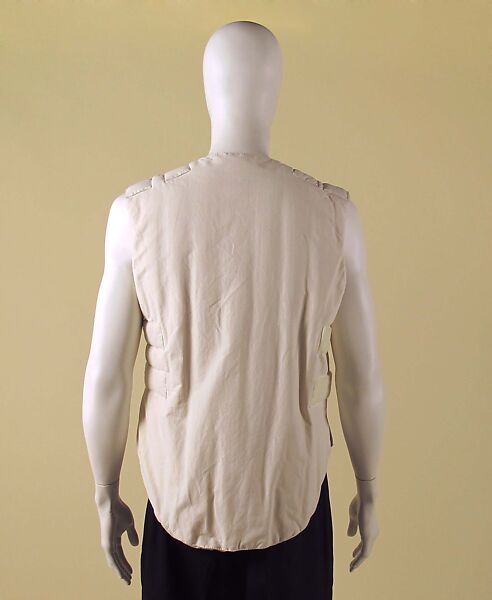 Vest, Helmut Lang (Austrian, born 1956), cotton, polyamide, polyester, goose down, Austrian